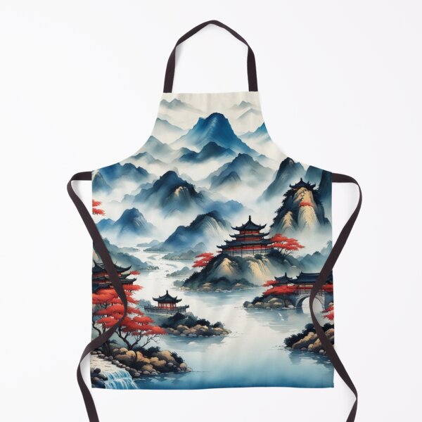 Item preview, China mountain village and river designed and sold by JackFreestone.