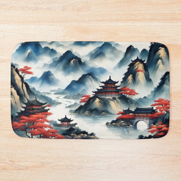 Item preview, China mountain village and river designed and sold by JackFreestone.