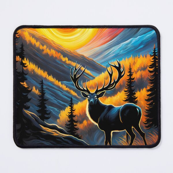 Item preview, Deer in a Sunset Forest, Ai Generated Art designed and sold by ACC .