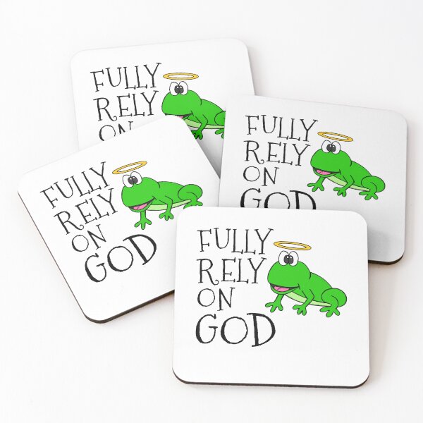 Item preview, Fully Rely On God, Frog Christian Church Funny designed and sold by doodlerob.