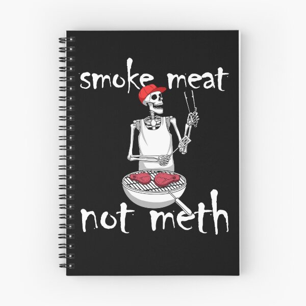 Item preview, Smoke Meat Not Meth BBQ Skeleton Barbecue Men's Grilling Gear designed and sold by DynamicDesign.