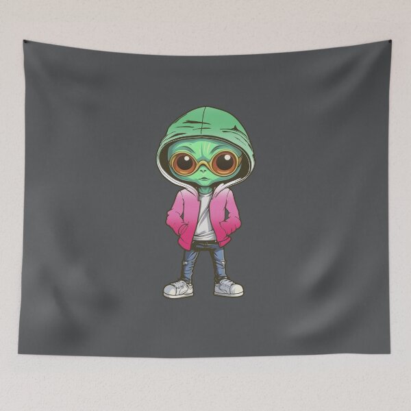 Item preview, Abrosexual Pride Flag Alien, Subtle Abrosexual Pride Design designed and sold by Travelslightly.