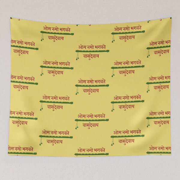 Item preview, om namo bhagavate vasudevaya mantra designed and sold by hutofdesigns.