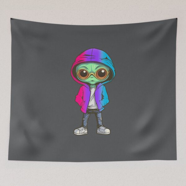 Item preview, Androgynous Pride Flag Alien, Subtle Androgynous Pride Design designed and sold by Travelslightly.