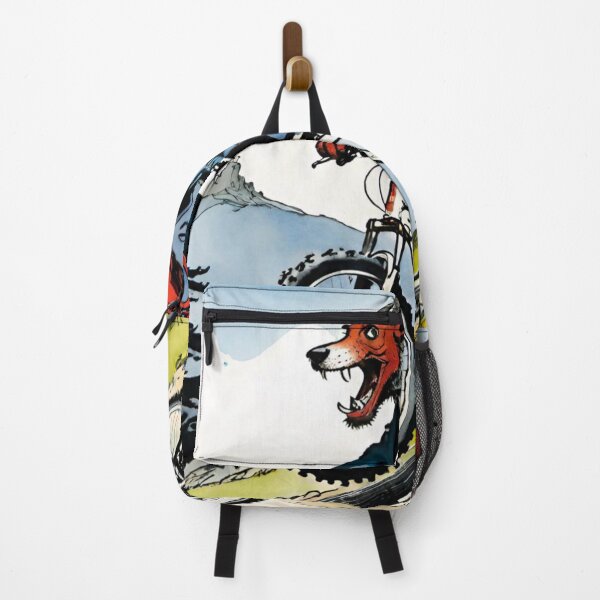 Item preview, Foxy Rider: Horned Fox on MTB Adventure designed and sold by GrizzlyCollective.