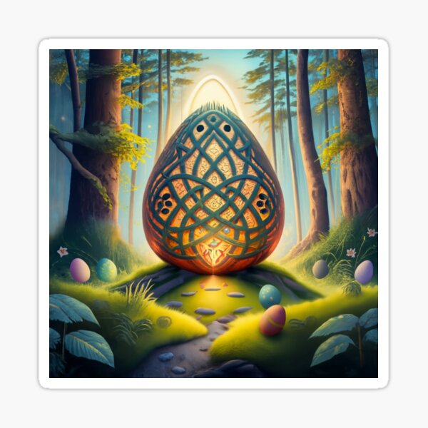Item preview, Magic Easter egg with Celtic designs designed and sold by Blue Eye.