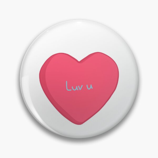 Item preview, Candy heart “luv u” designed and sold by CatzLolz.