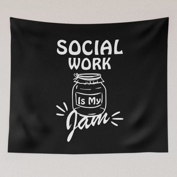 Item preview, Social Work Is My Jam designed and sold by dooddles.