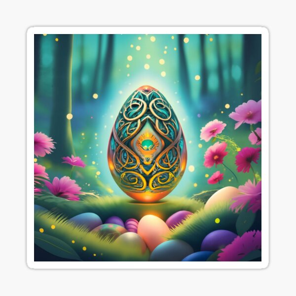 Item preview, Magic Easter egg with Celtic designs designed and sold by Blue Eye.