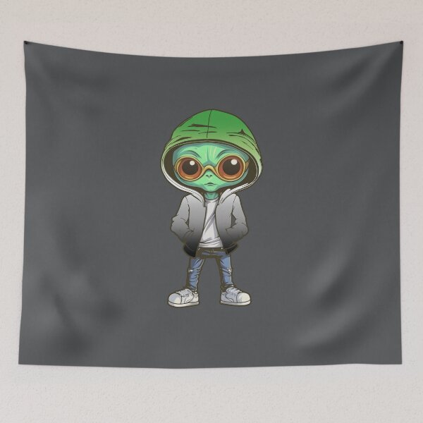 Item preview, Aromantic  Pride Flag Alien, Subtle Aromantic Pride Design designed and sold by Travelslightly.