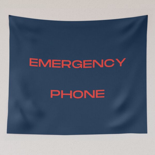 Item preview, Red Alert: The Essential Role of Emergency Phones" designed and sold by ArtComixHaven.
