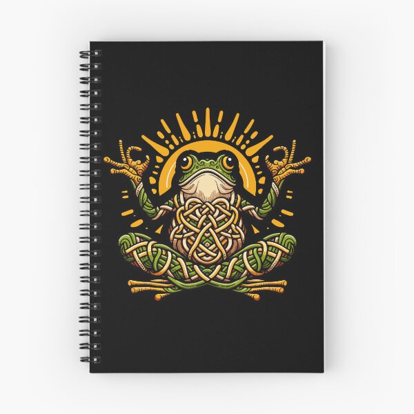 Item preview, Zen Frog: Yoga Pose in Knotwork Harmony designed and sold by Animoodles.