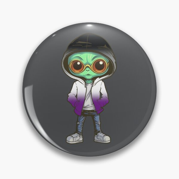Item preview, Asexual  Pride Flag Alien, Subtle Asexual Pride Design designed and sold by Travelslightly.