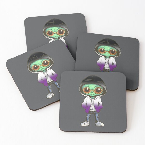Item preview, Asexual  Pride Flag Alien, Subtle Asexual Pride Design designed and sold by Travelslightly.