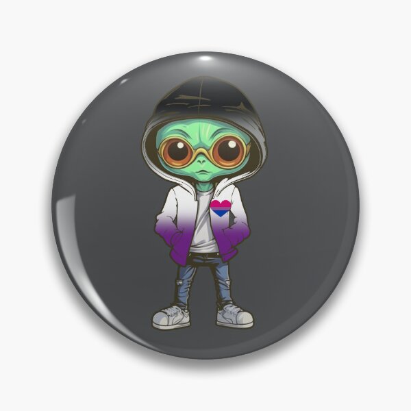 Item preview, Asexual Biromantic Pride Flag Alien, Subtle Asexual Biromantic Pride Design designed and sold by Travelslightly.