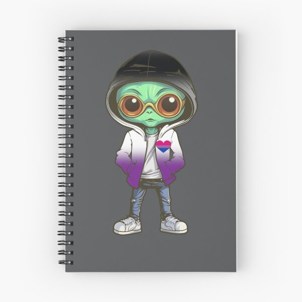 Item preview, Asexual Biromantic Pride Flag Alien, Subtle Asexual Biromantic Pride Design designed and sold by Travelslightly.