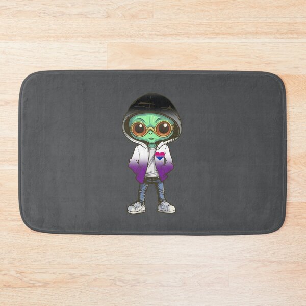 Item preview, Asexual Biromantic Pride Flag Alien, Subtle Asexual Biromantic Pride Design designed and sold by Travelslightly.