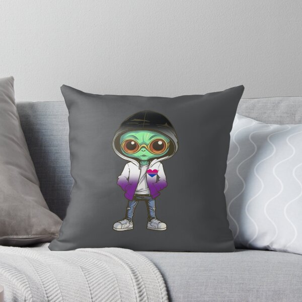 Item preview, Asexual Biromantic Pride Flag Alien, Subtle Asexual Biromantic Pride Design designed and sold by Travelslightly.