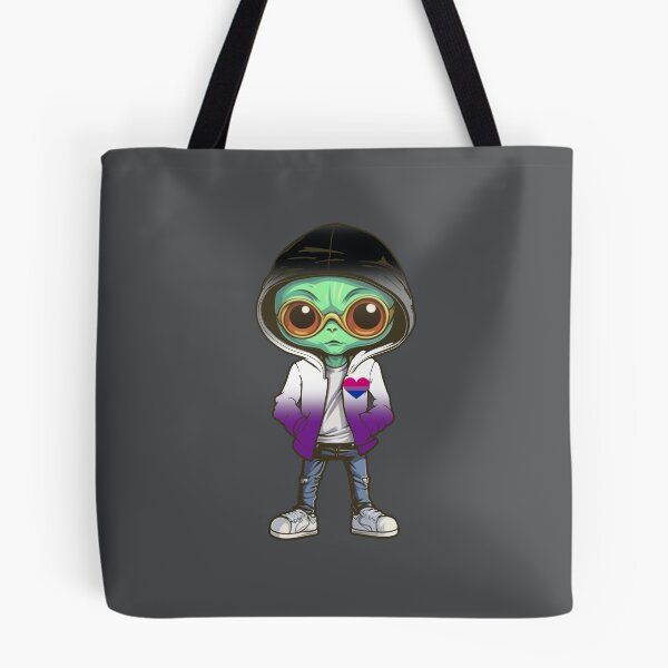 Item preview, Asexual Biromantic Pride Flag Alien, Subtle Asexual Biromantic Pride Design designed and sold by Travelslightly.