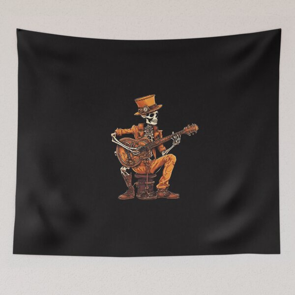 Item preview, Retro Vibration: Rocker Skeleton in Steampunk Aesthetic designed and sold by Aurorartsprint.