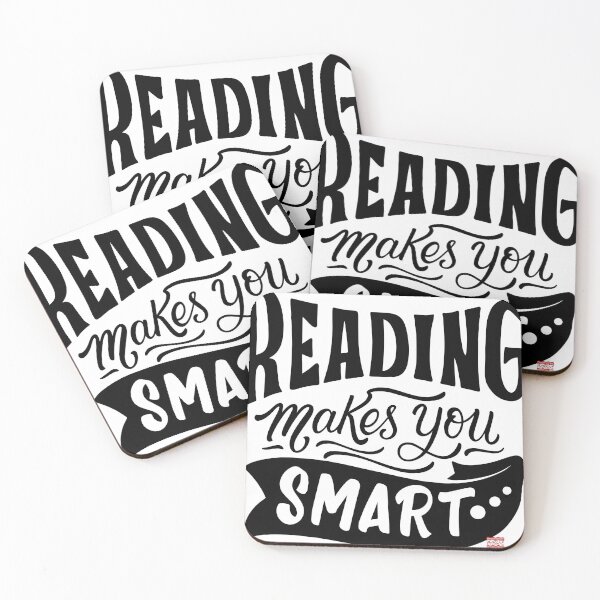 Item preview, reading makes you smart - quote designed and sold by BaconLines.