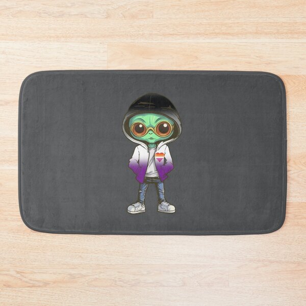 Item preview, Asexual Lesbian Pride Flag Alien, Subtle Asexual Lesbian Pride Design designed and sold by Travelslightly.