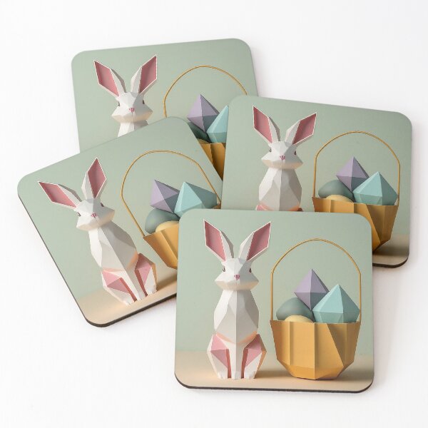 Item preview, Origami Easter Bunny and Basket designed and sold by 3MillsDesign.