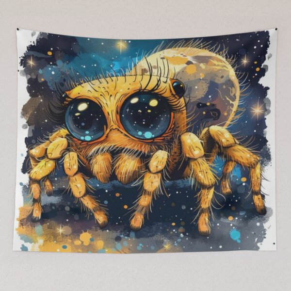Item preview, Spinning Webs Among the Stars, Arachnid Odyssey Tee, Eight Legs Beyond Earth Gift designed and sold by Terry-Salsa.
