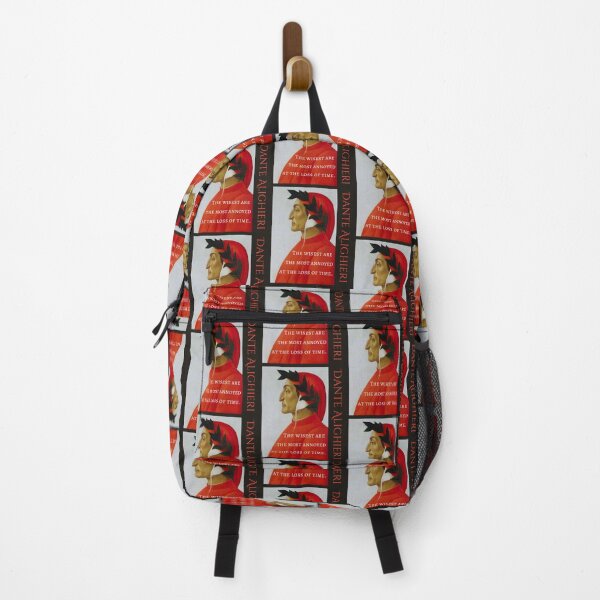 Item preview, Dante Alighieri portrait and quote: The wisest are the most annoyed at the loss of time. designed and sold by artbleed.