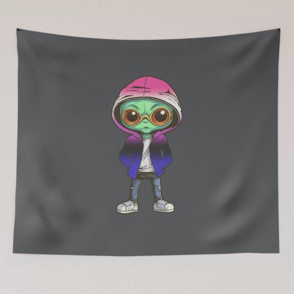 Item preview, Genderfluid Pride Flag Alien, Subtle Genderfluid Pride Design designed and sold by Travelslightly.