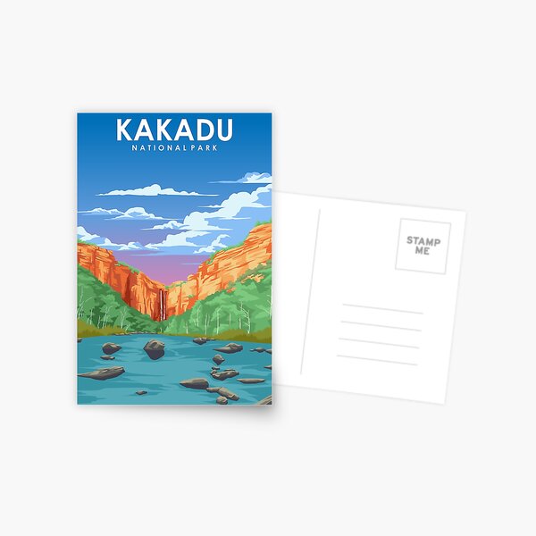 Item preview, Kakadu National Park Vintage Daytime Travel Poster designed and sold by Stadify.