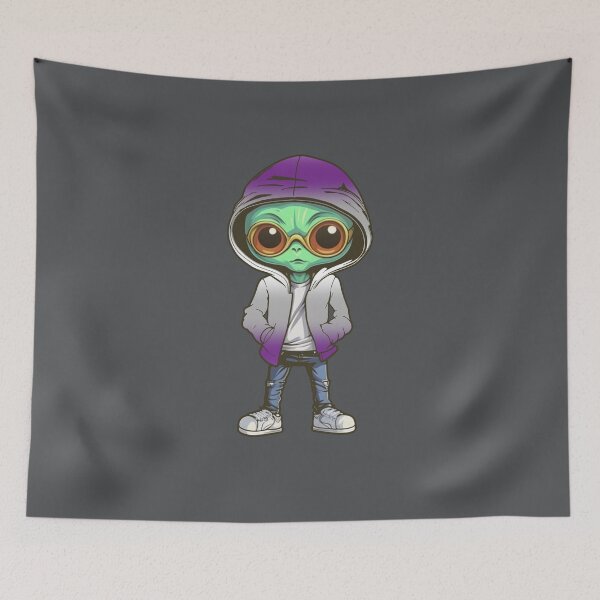 Item preview, Graysexual Pride Flag Alien, Subtle Greysexual Pride Design designed and sold by Travelslightly.