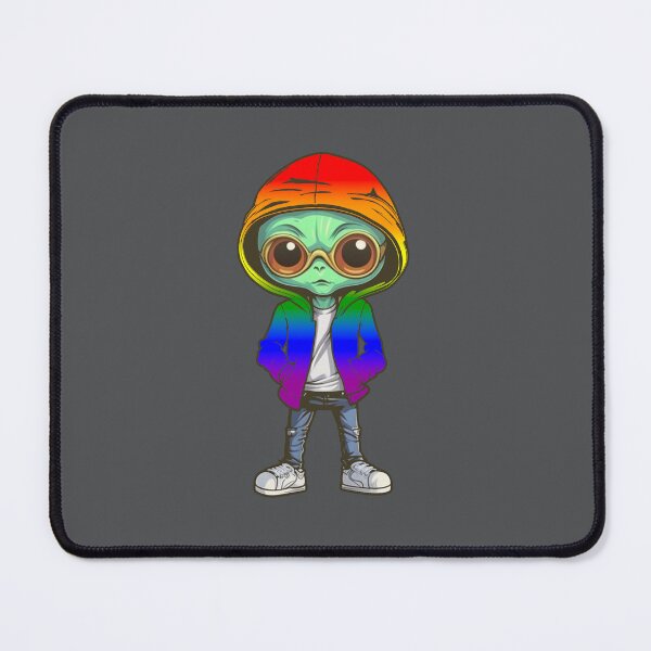 Item preview, LGBTQIA+ Pride Flag Alien, Gaylien Rainbow Pride Design designed and sold by Travelslightly.
