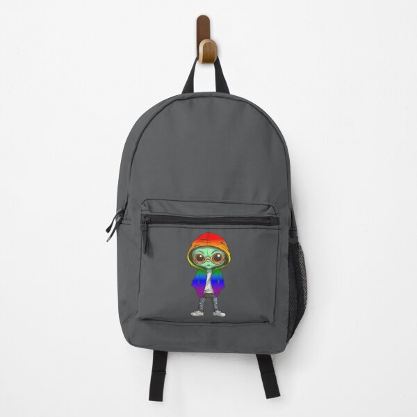 Item preview, LGBTQIA+ Pride Flag Alien, Gaylien Rainbow Pride Design designed and sold by Travelslightly.