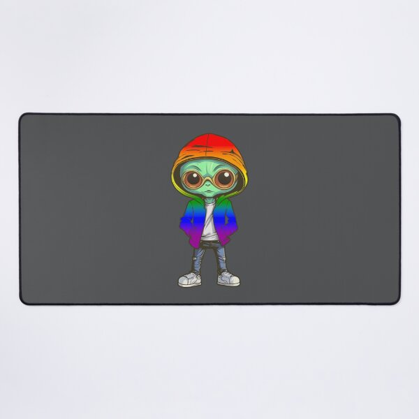 Item preview, LGBTQIA+ Pride Flag Alien, Gaylien Rainbow Pride Design designed and sold by Travelslightly.