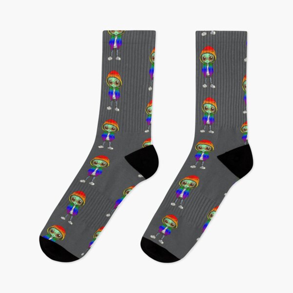 Item preview, LGBTQIA+ Pride Flag Alien, Gaylien Rainbow Pride Design designed and sold by Travelslightly.