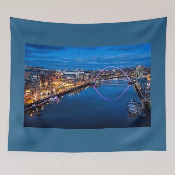 Item preview, River Tyne at Dusk, Newcastle-Gateshead designed and sold by Rob Cole Photography.