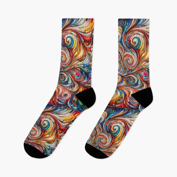 Item preview, multiple color of art  swirl design pour paint  designed and sold by schoolarts.