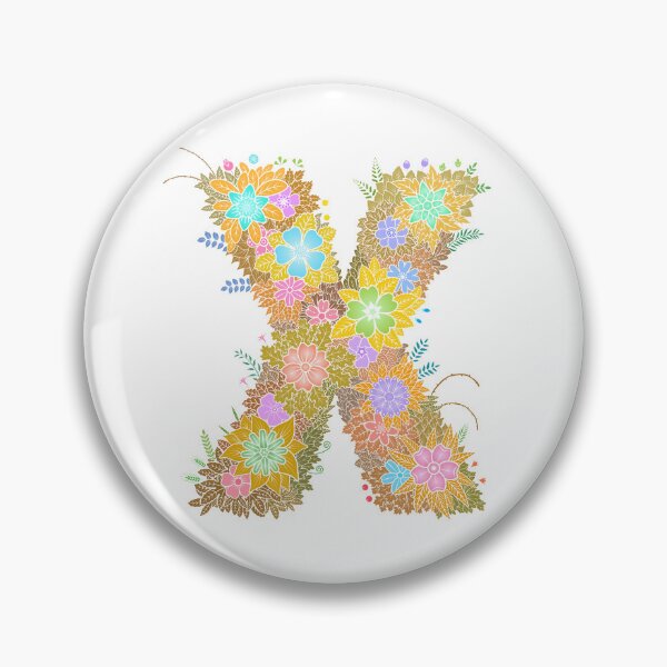 Artikelvorschau, Blumenbuchstabe „X“ WeArePrettierThanFlowers entworfen und verkauft von birthflower.
