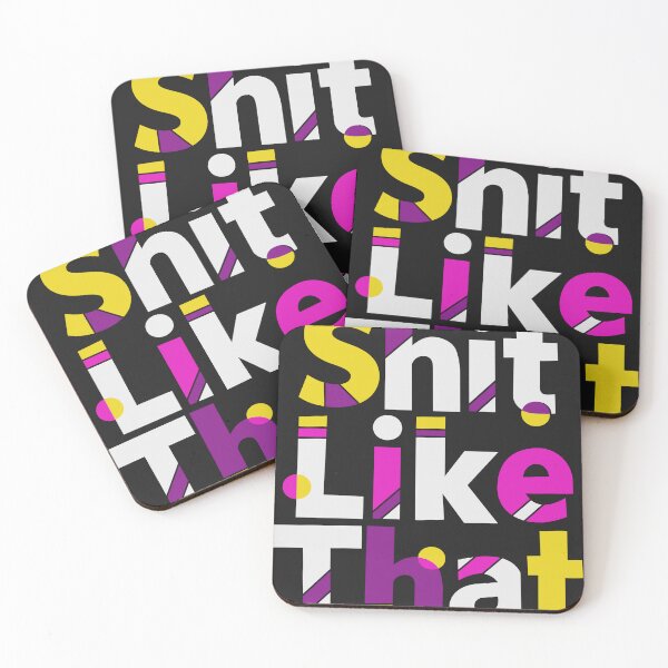 Item preview, Shit Like That- colourful trendy T-shirt design designed and sold by Printopia99.