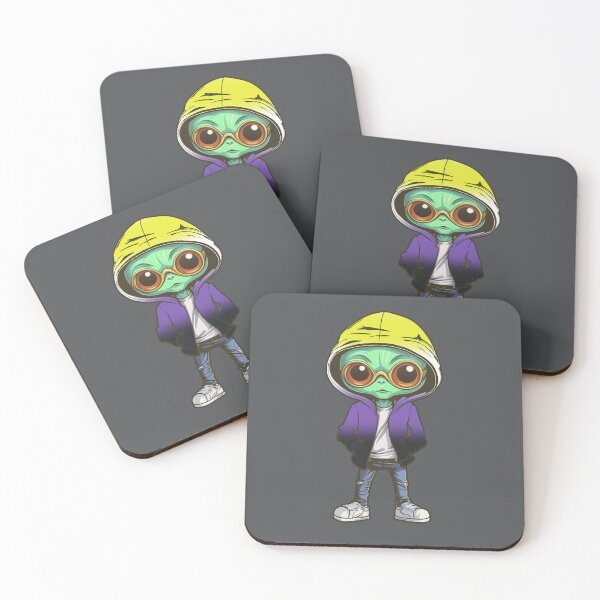 Item preview, Nonbinary Pride Flag Alien, Subtle Enby Pride Design designed and sold by Travelslightly.
