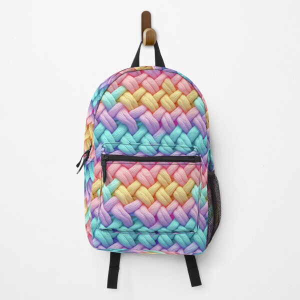 Item preview, chunky knit style texture in rainbow colors designed and sold by YuliaHulia.