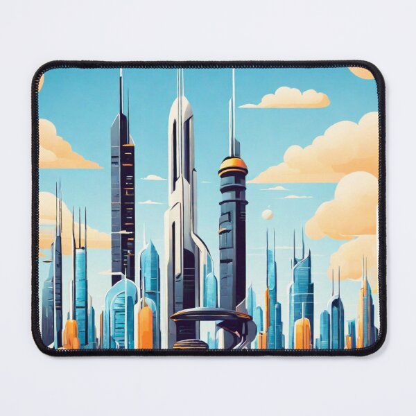 Item preview, Retro-Futuristic Skylines of Tomorrow designed and sold by drawbey.