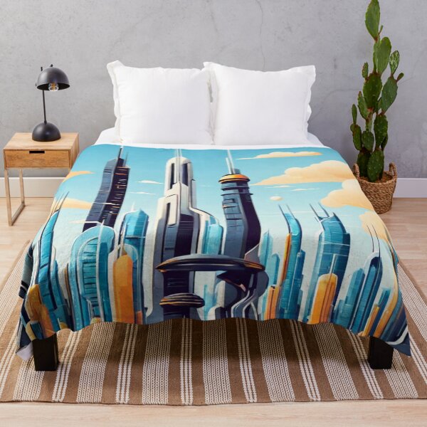 Item preview, Retro-Futuristic Skylines of Tomorrow designed and sold by drawbey.