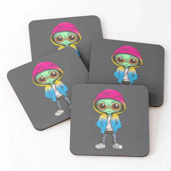 Item preview, Pansexual Pride Flag Alien, Subtle Pan Pride Design designed and sold by Travelslightly.