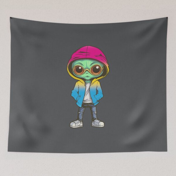 Item preview, Pansexual Pride Flag Alien, Subtle Pan Pride Design designed and sold by Travelslightly.