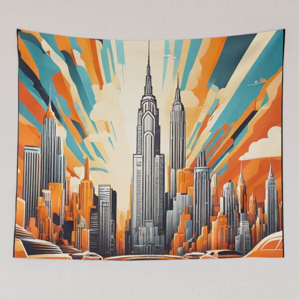 Item preview, Retro-Futuristic Skylines of Tomorrow designed and sold by drawbey.