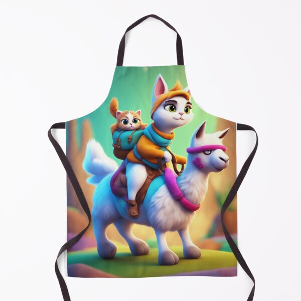 Item preview, Cat Riding on a Llama designed and sold by tjstreasury.