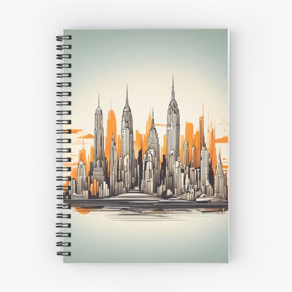 Item preview, Retro-Futuristic Skylines of Tomorrow designed and sold by drawbey.
