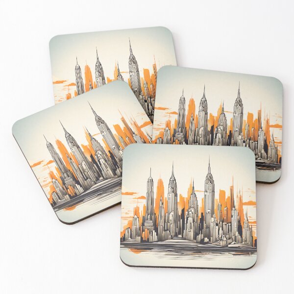 Item preview, Retro-Futuristic Skylines of Tomorrow designed and sold by drawbey.